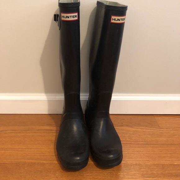 Hunter Shoes - Hunter black tall boots 8